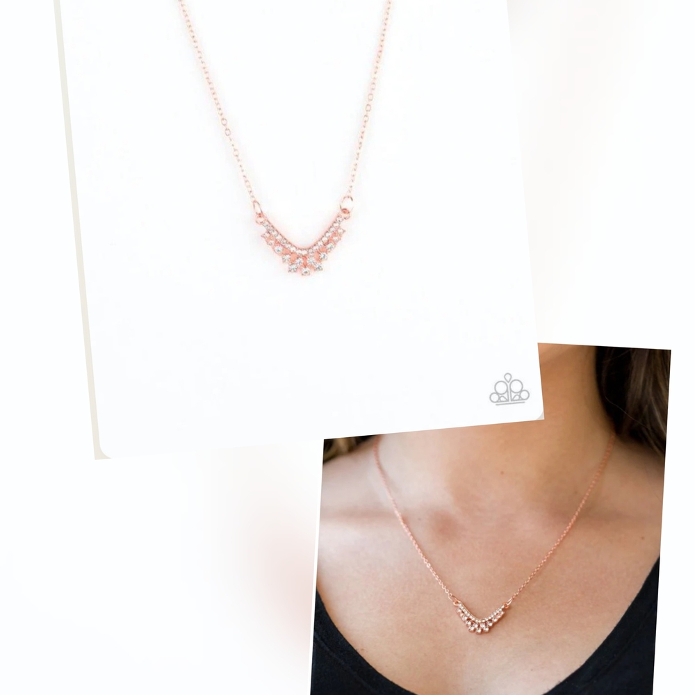CLASSICALLY CLASSIC COPPER NECKLACE/EARRING SET